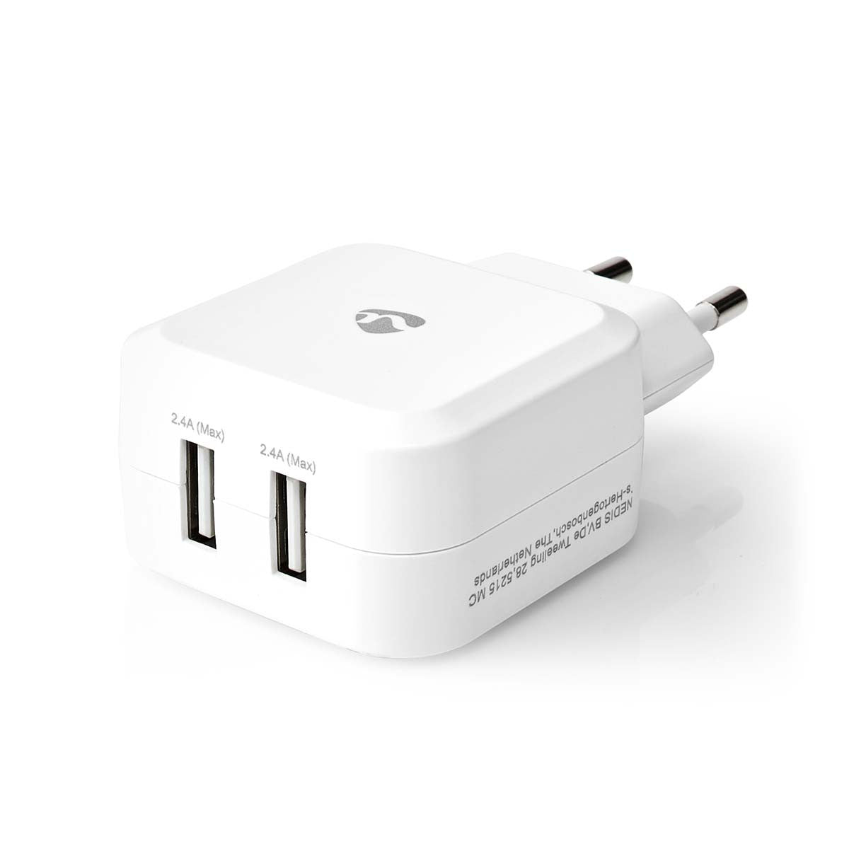 Wall Charger | 4.8 A 2 USB-A Outputs White