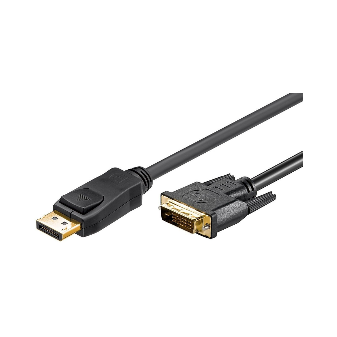 Displayport 1.2 to Dvi-d 24+1 Cable 1m Black