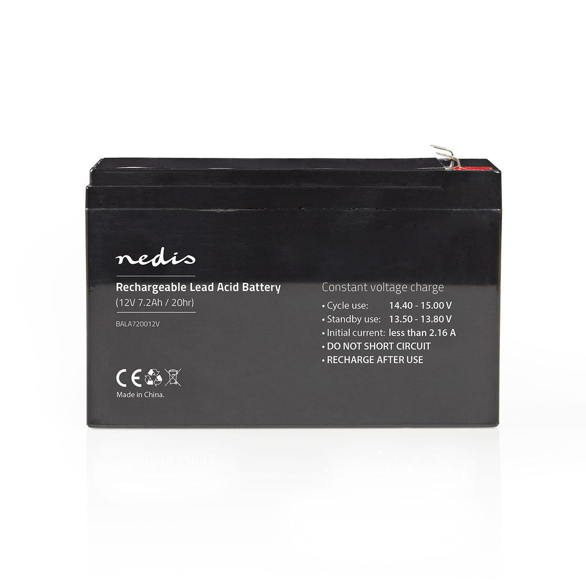 12V Lead Acid Rechargeable Battery | 7200mAh 151x65x95mm