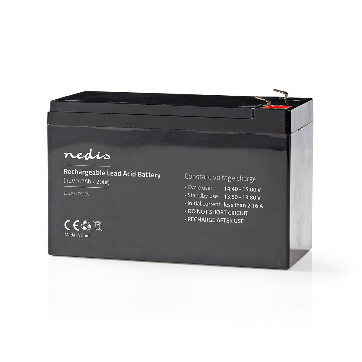 12V Lead Acid Rechargeable Battery | 7200mAh 151x65x95mm