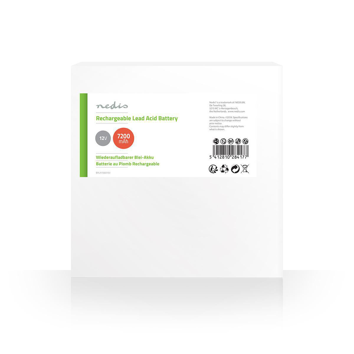 12V Lead Acid Rechargeable Battery | 7200mAh 151x65x95mm