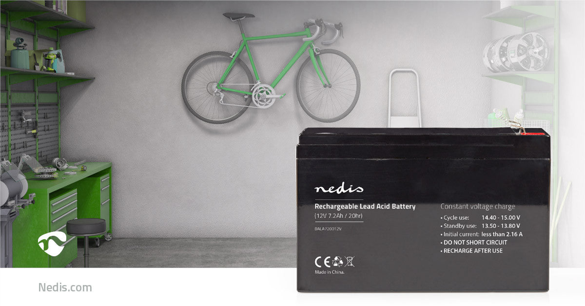 12V Lead Acid Rechargeable Battery | 7200mAh 151x65x95mm