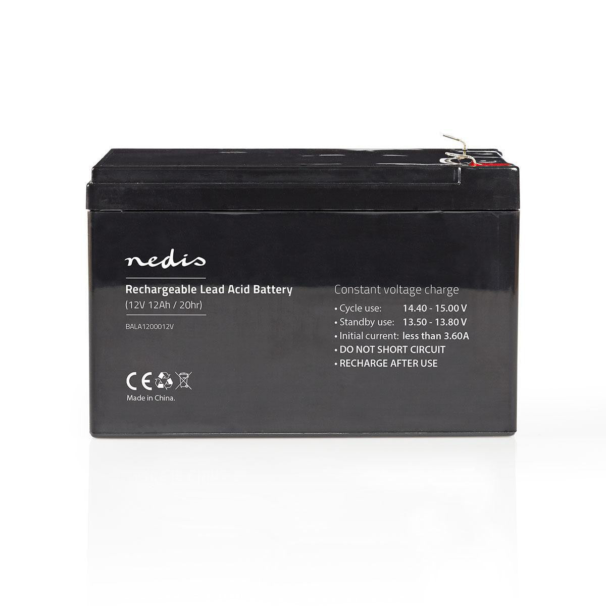 12V Lead Acid Rechargeable Battery | 12000mAh 167x181x77mm