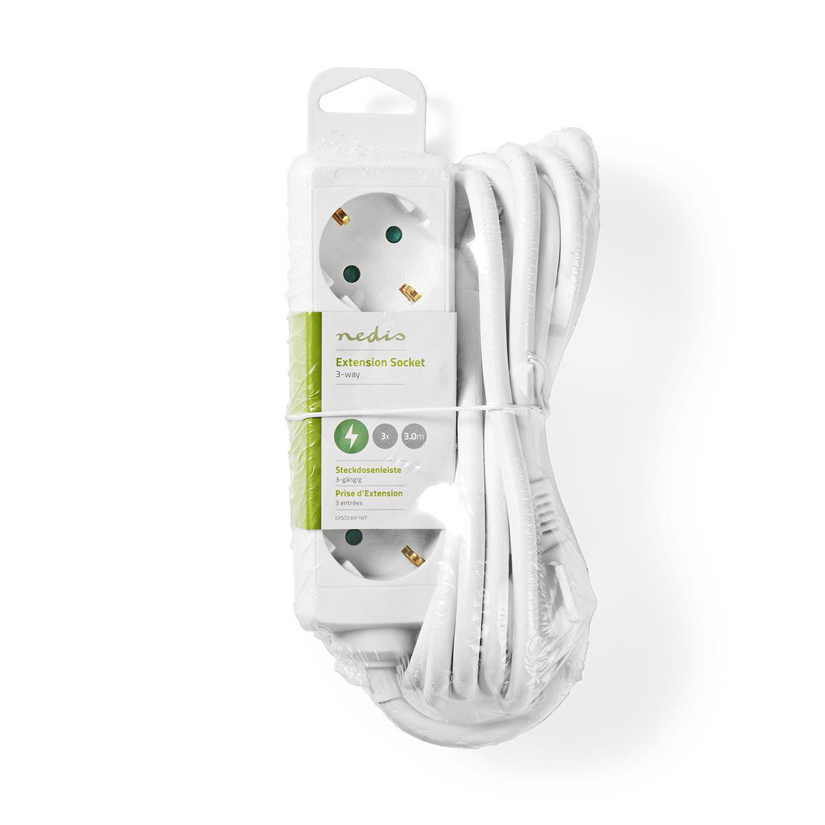 Power Strip | Contact Protection 3 Sockets 3.0 m White