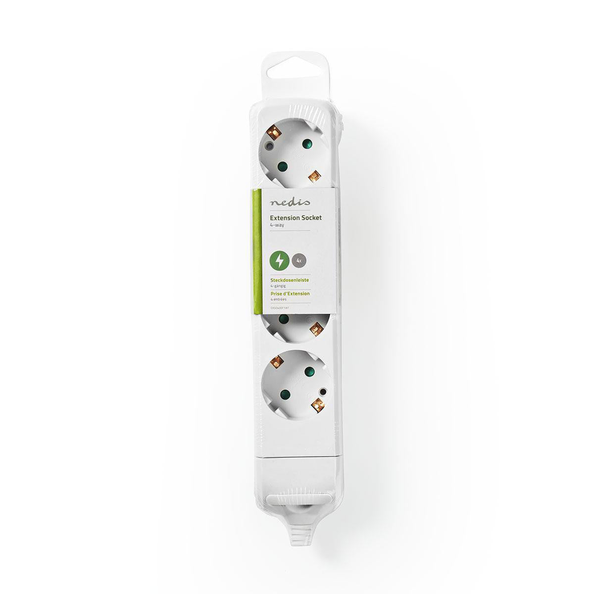 Power Strip | 4 Outlets with Protection, White