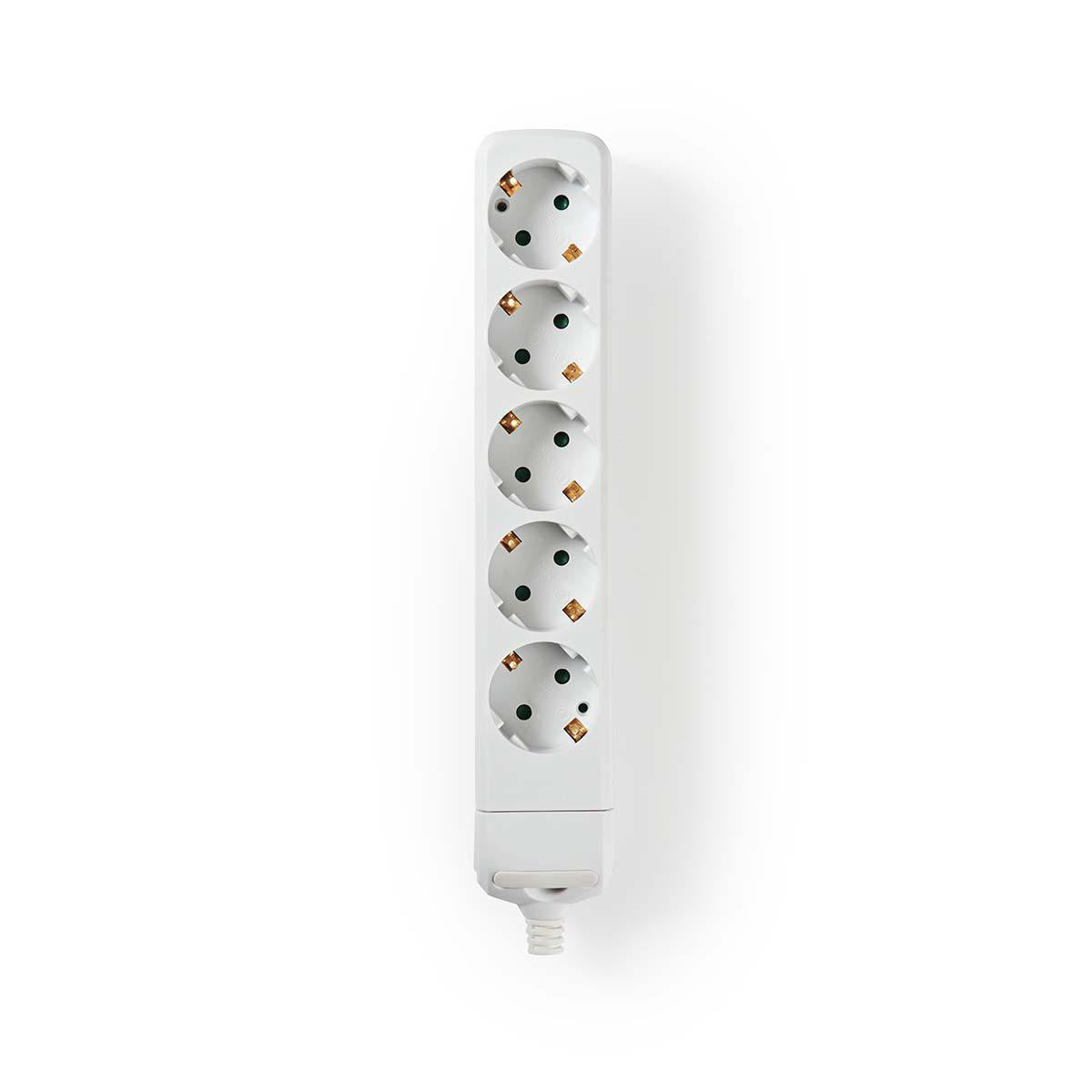 Power Strip | Contact Protection 5 Sockets White Power Strips