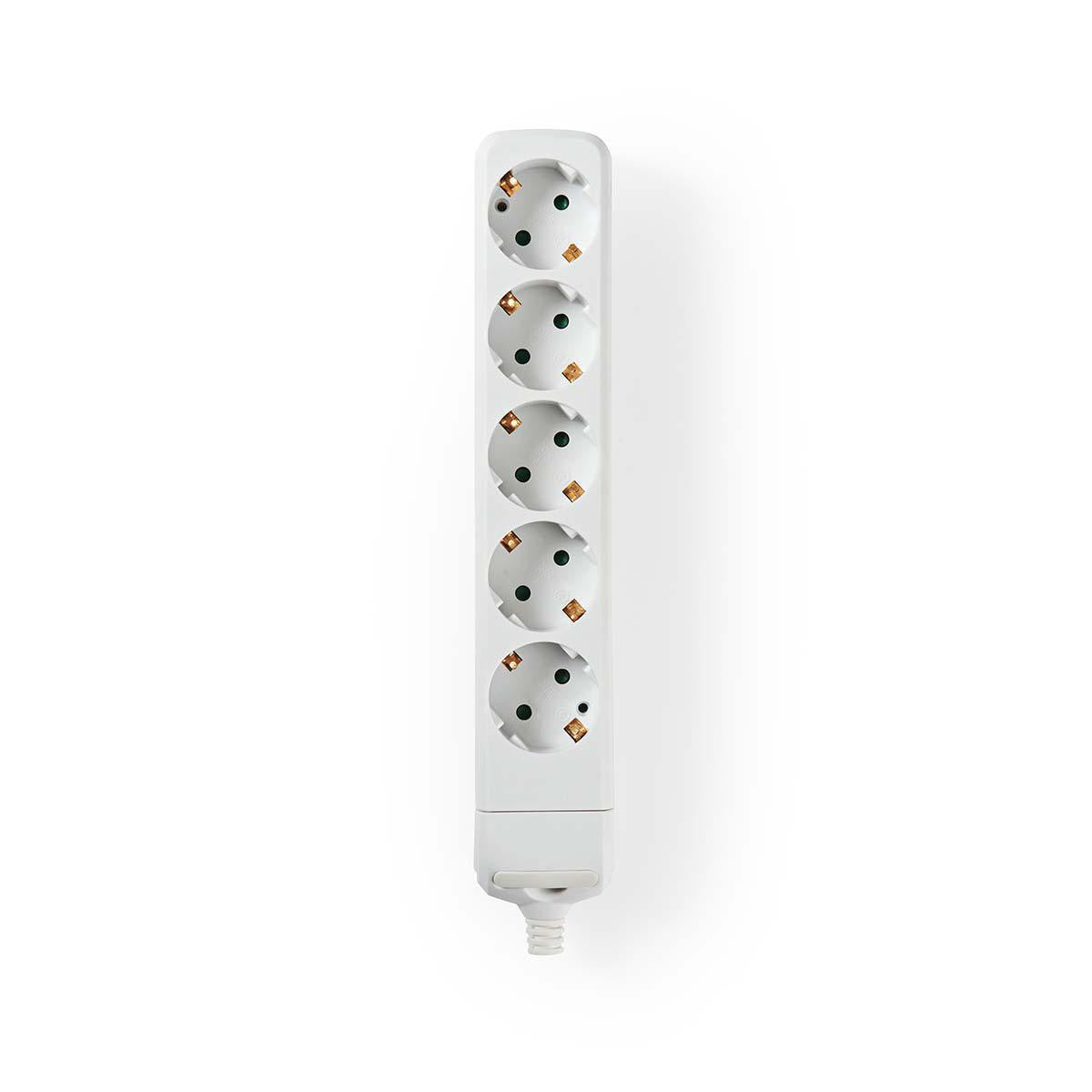 Power Strip | Contact Protection 5 Sockets White Power Strips