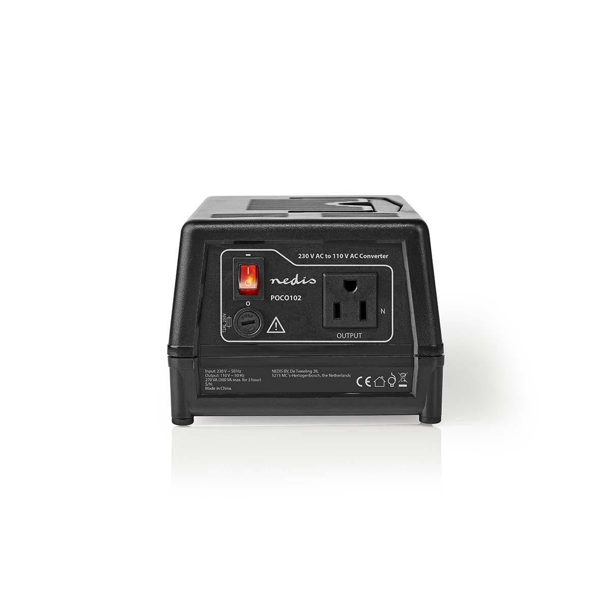 Power Transformer | 230V AC - 110V 300W US Outlet with Grounding