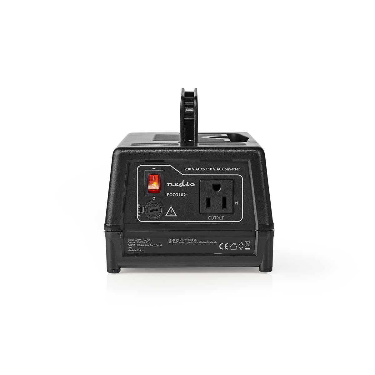 Power Transformer | 230V AC - 110V 300W US Outlet with Grounding