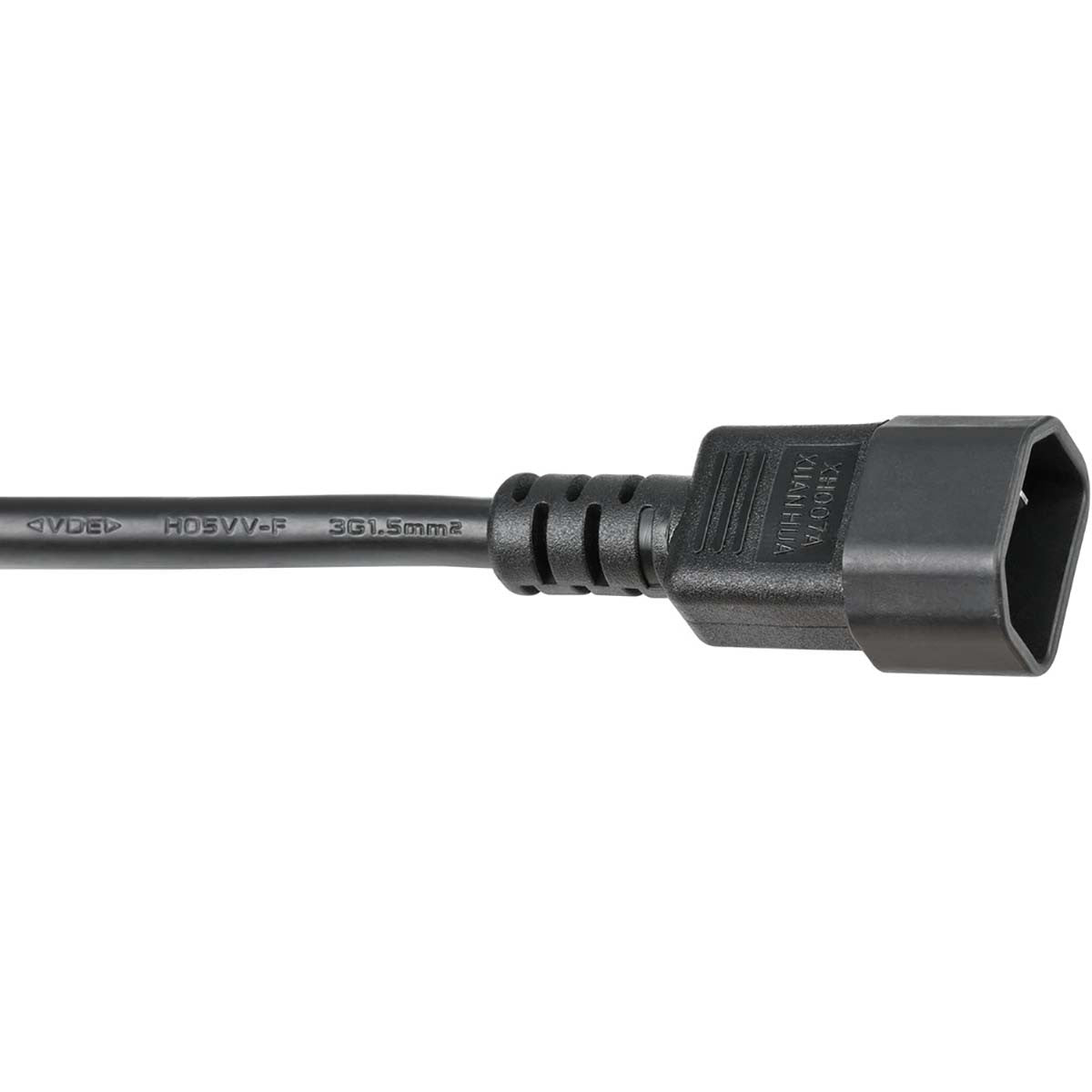 2m Extension Plug Black/Red - Schuko