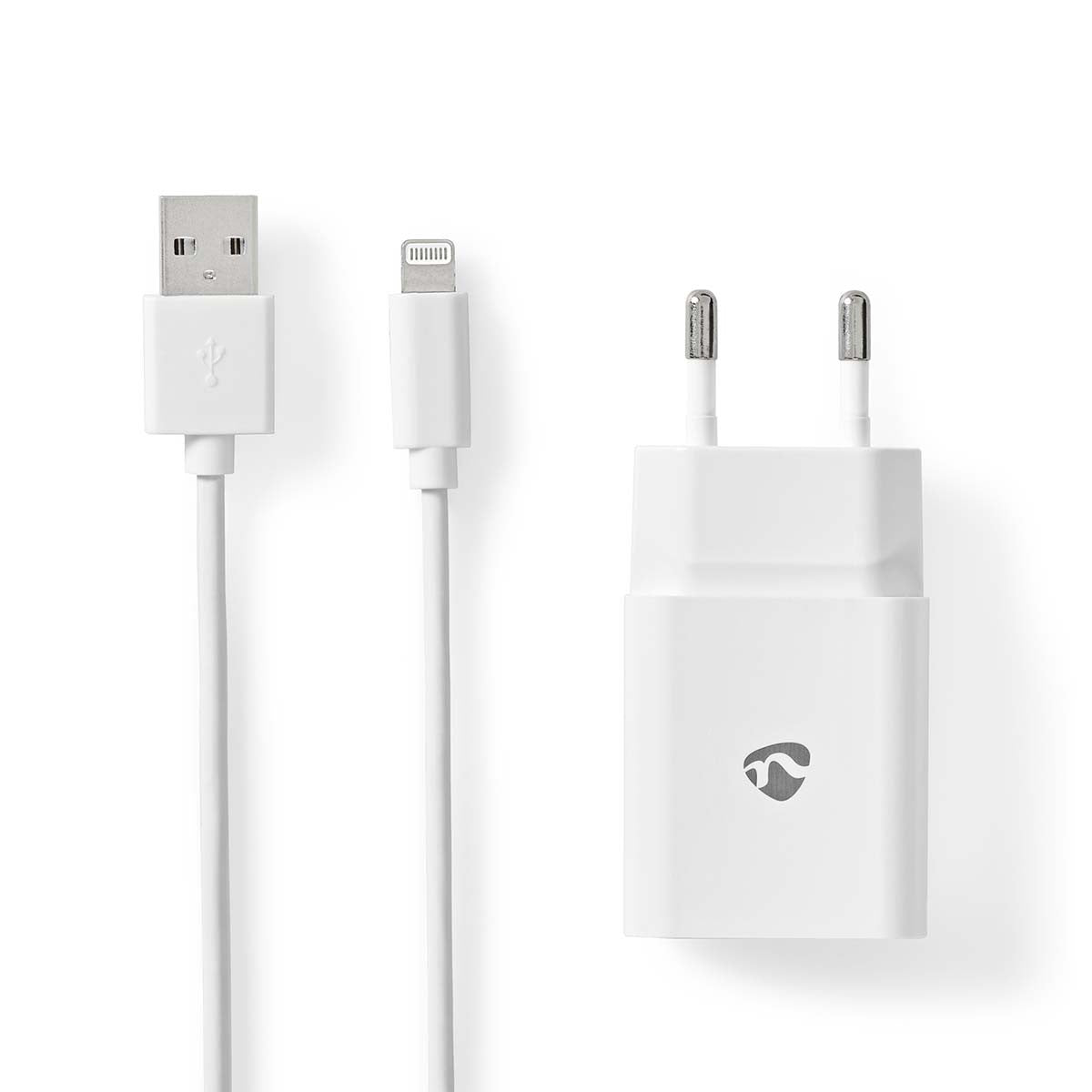 Wall Charger | 1 x 2.4 A Number of Outputs: 1 Port Type: USB-A Lightning 8-Pin (Loose) Cable 1.00 m 12 W