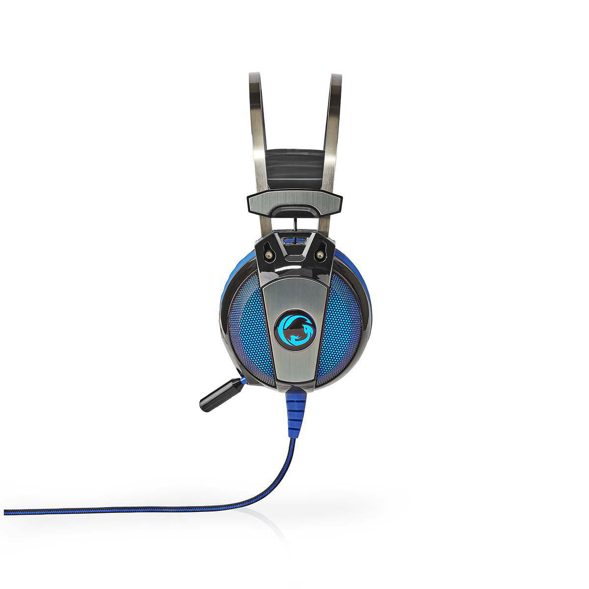 Auricular para jogos | Over-ear com som surround virtual 7.1, luz LED e USB