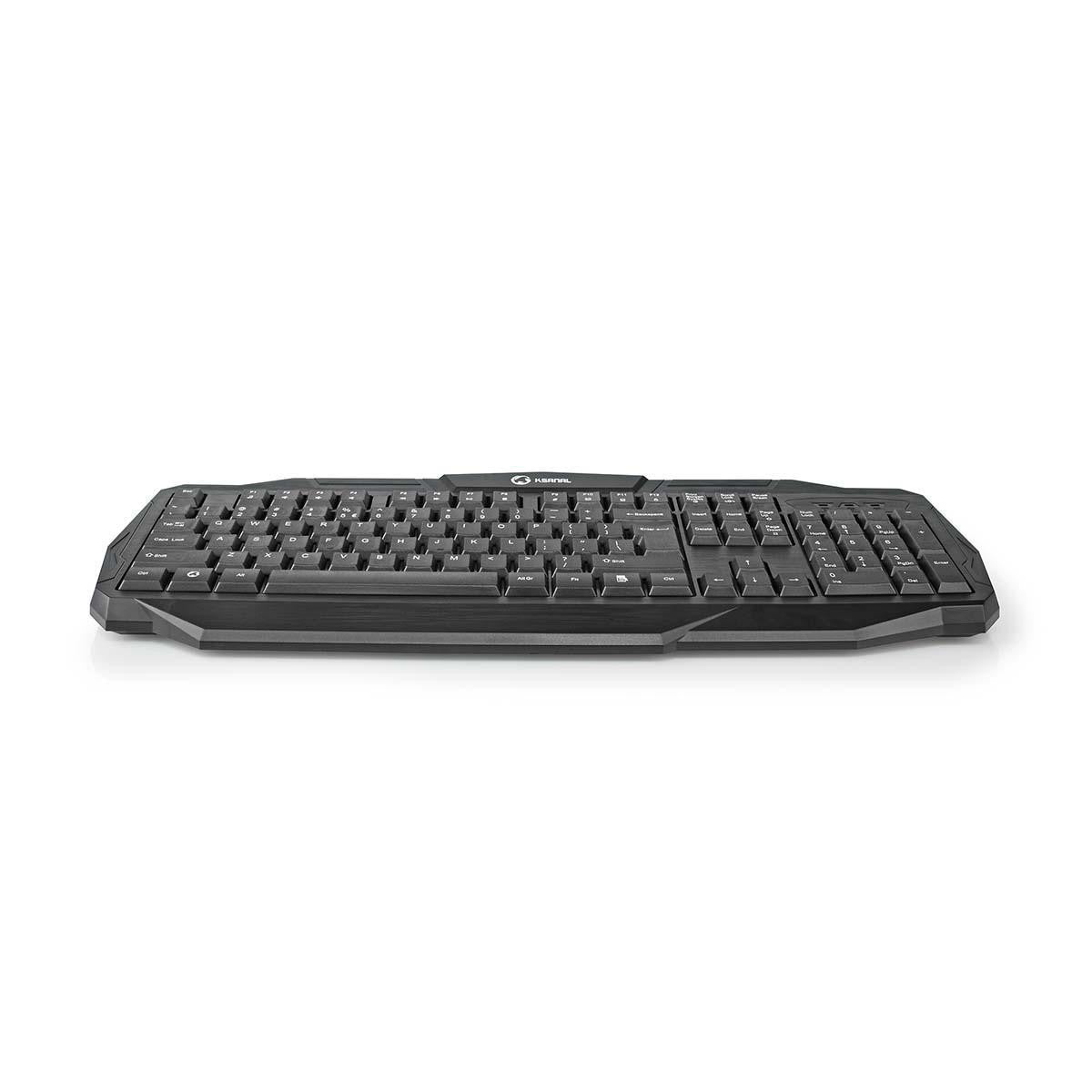 Wired Gaming Keyboard | USB 2.0 US International Distribution Black