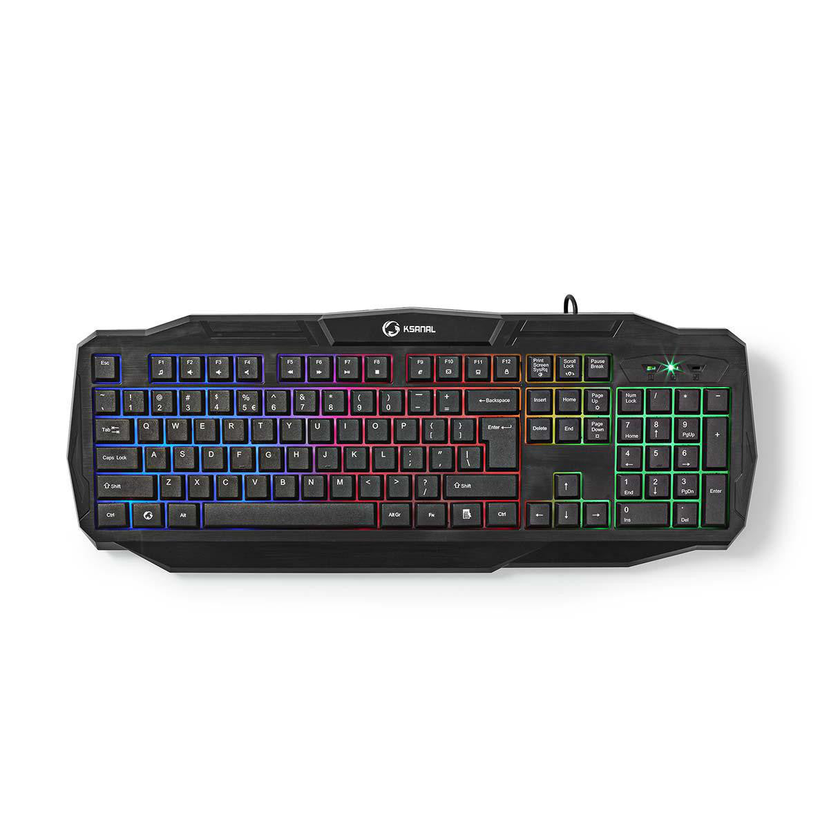 Wired Gaming Keyboard | USB 2.0 US International Distribution Black
