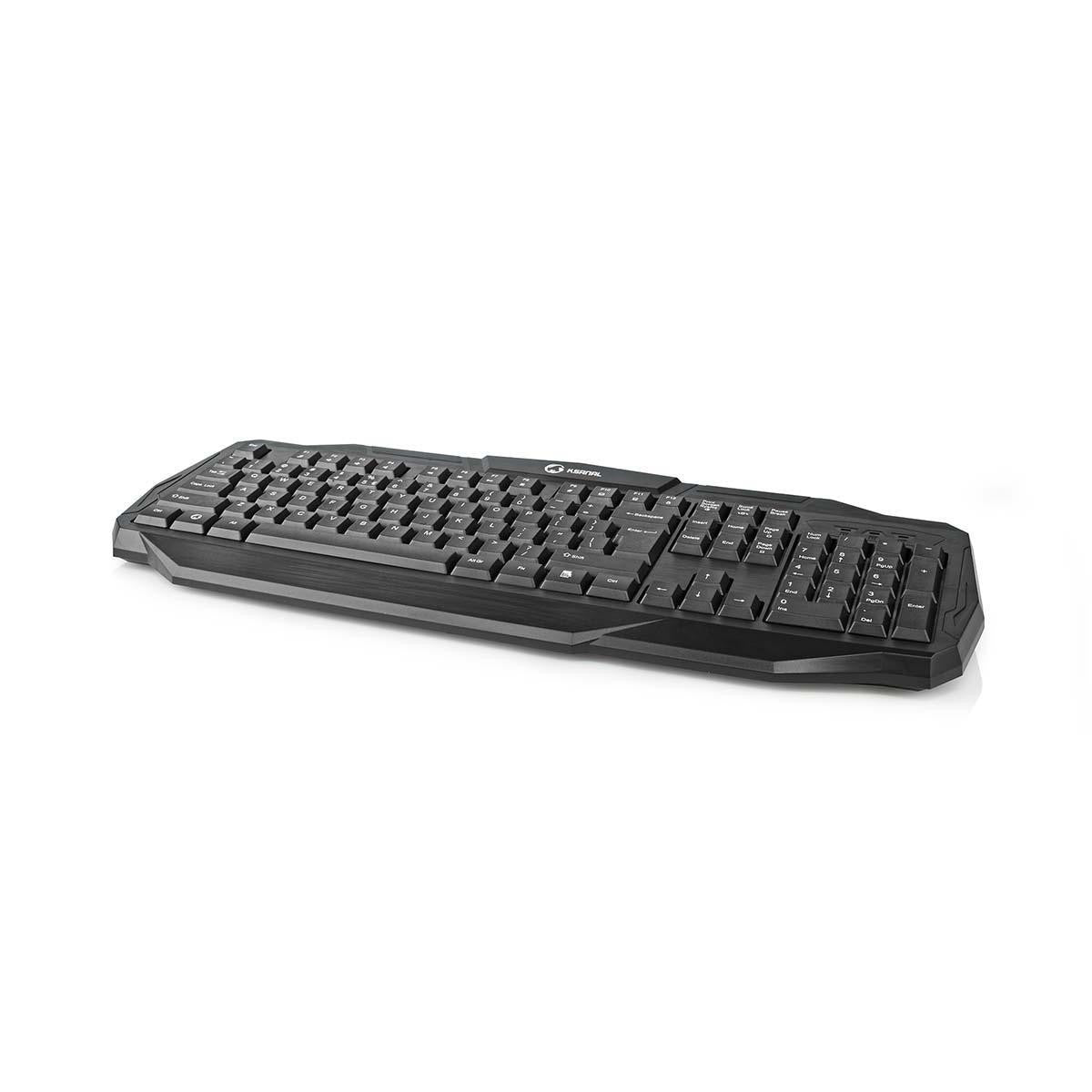 Wired Gaming Keyboard | USB 2.0 US International Distribution Black