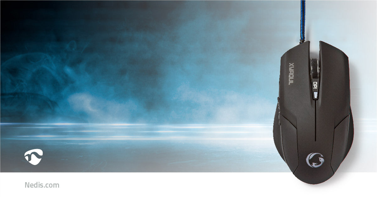 Gaming Mouse | Wired Illuminated 1600 DPI 6 Buttons