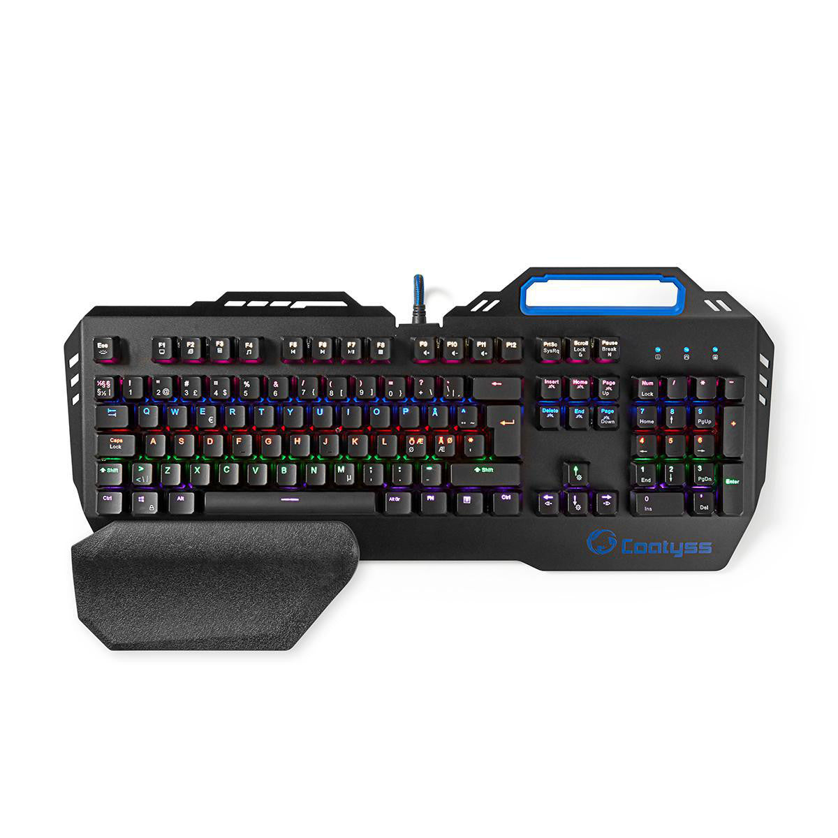 Mechanical Gaming Keyboard | RGB Lighting, Nordic Layout, Metal Design