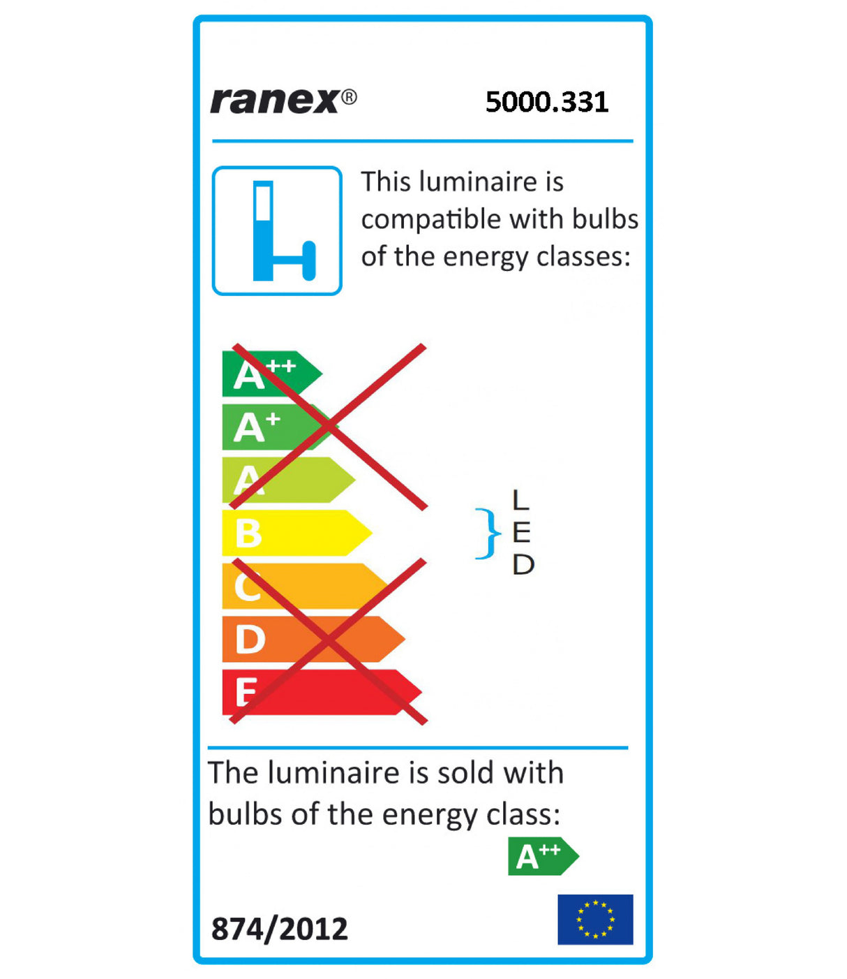 Ranex LED Outdoor Wall Lamp