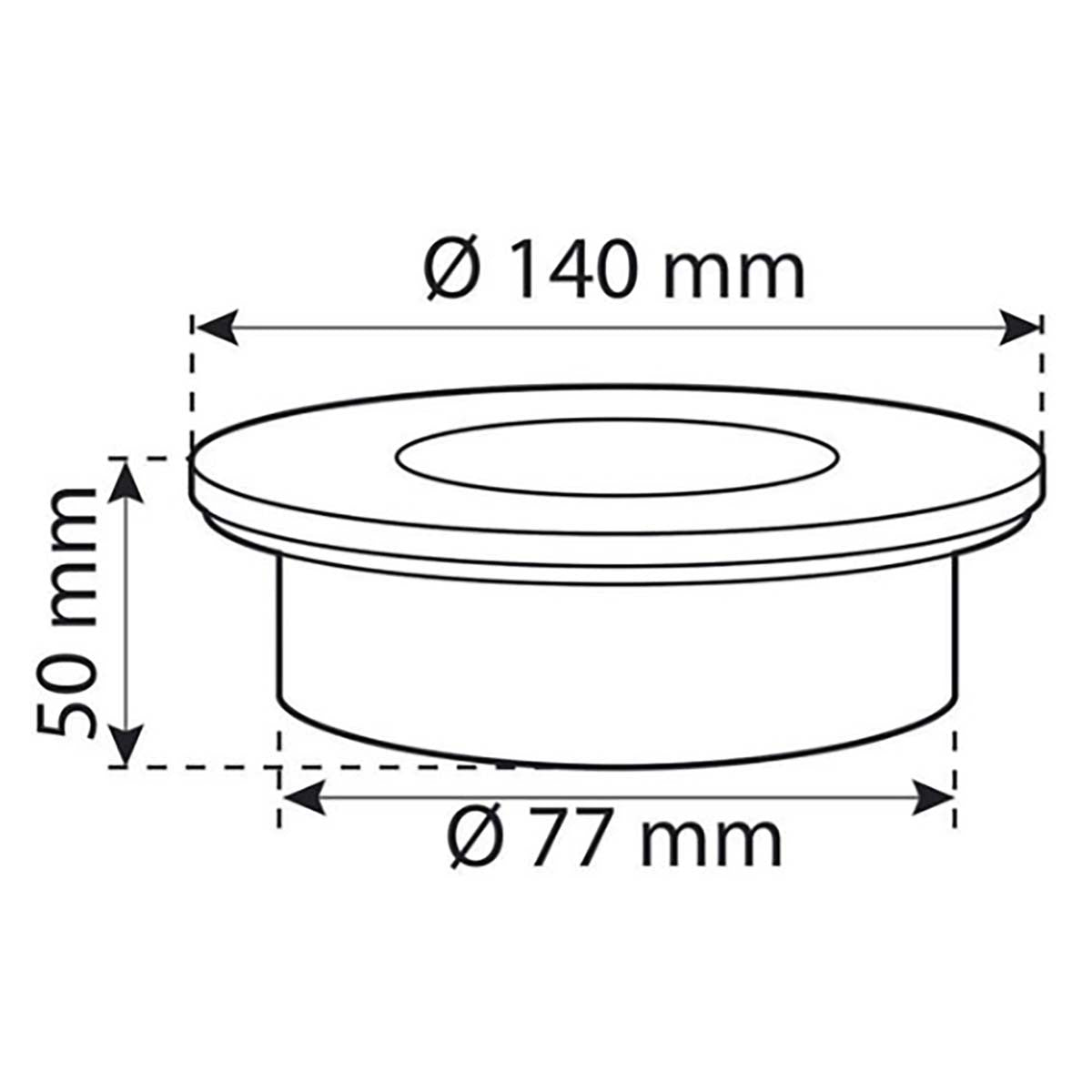 Round Solar LED Ground Spotlights Lamps