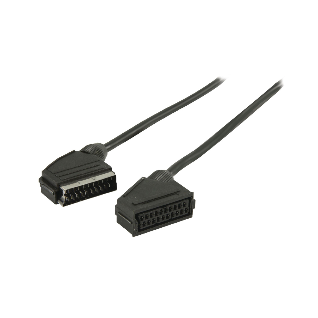 Scart extension cable 21 pins M/H 1.50 m
