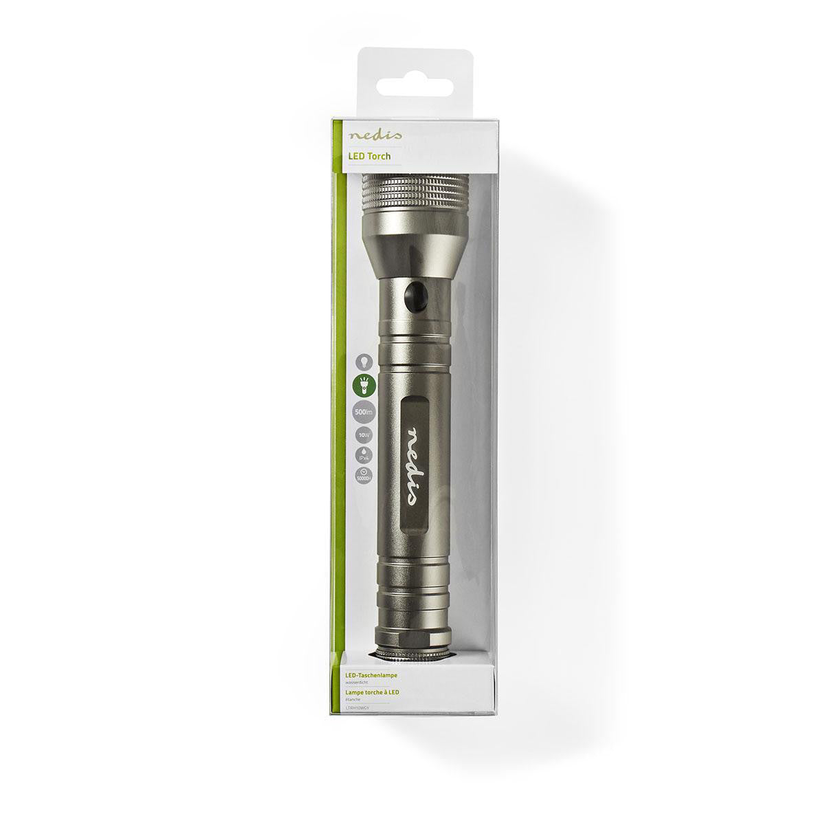 LED flashlight | 10 W 500 lm Ipx4 Gray