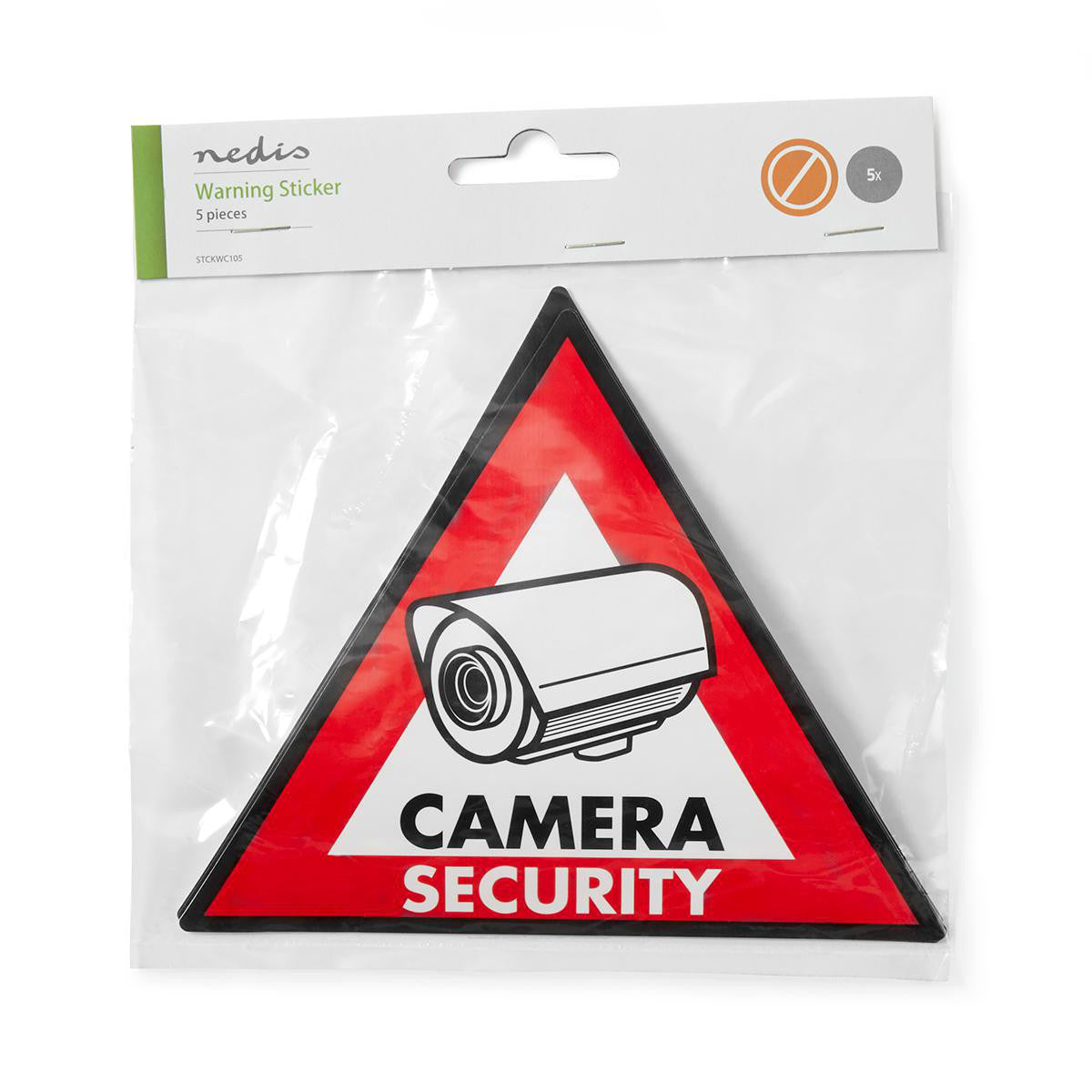 Warning Sticker | Security Camera Symbol Set of 5 Units