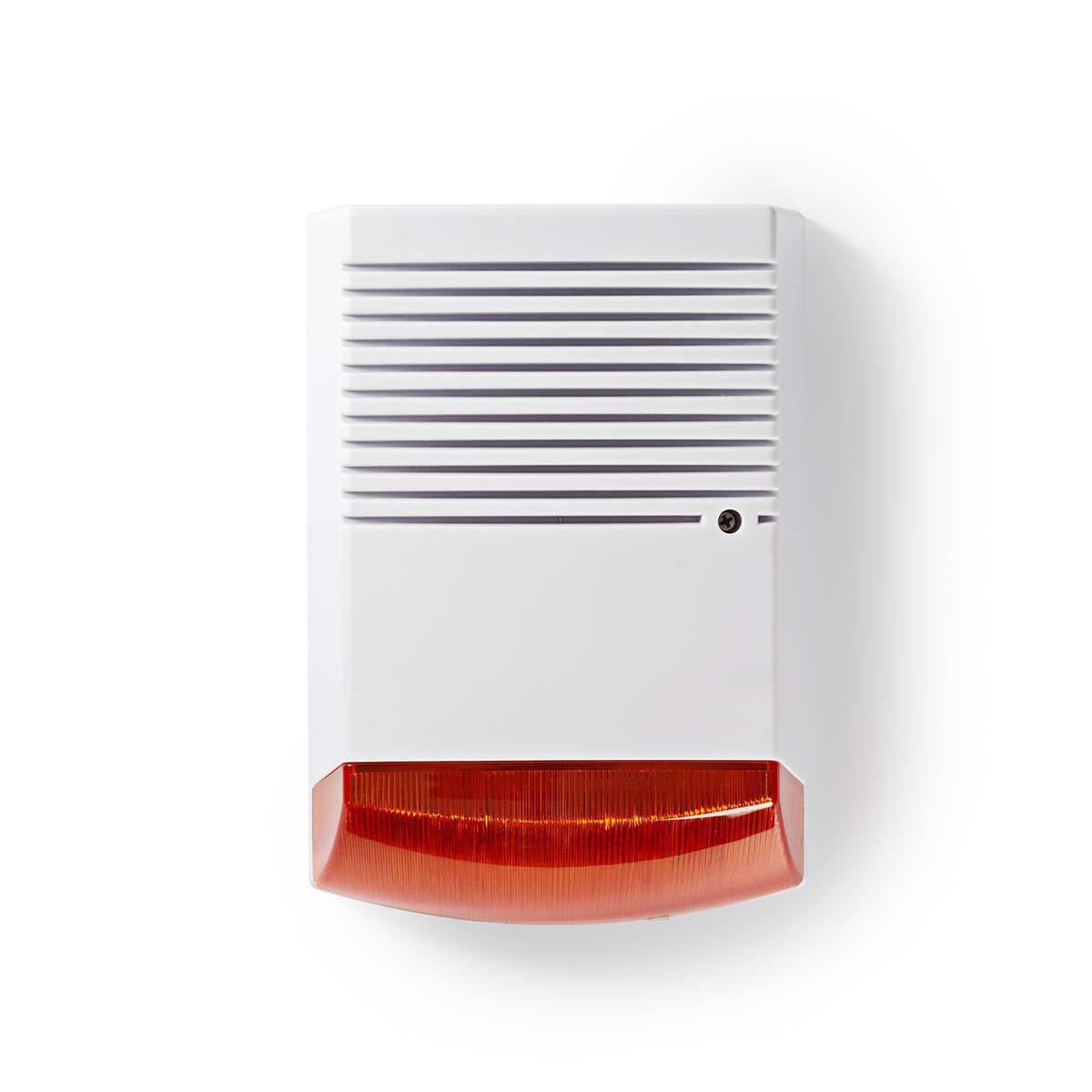 Simulated Security Siren | IP44 White/Orange