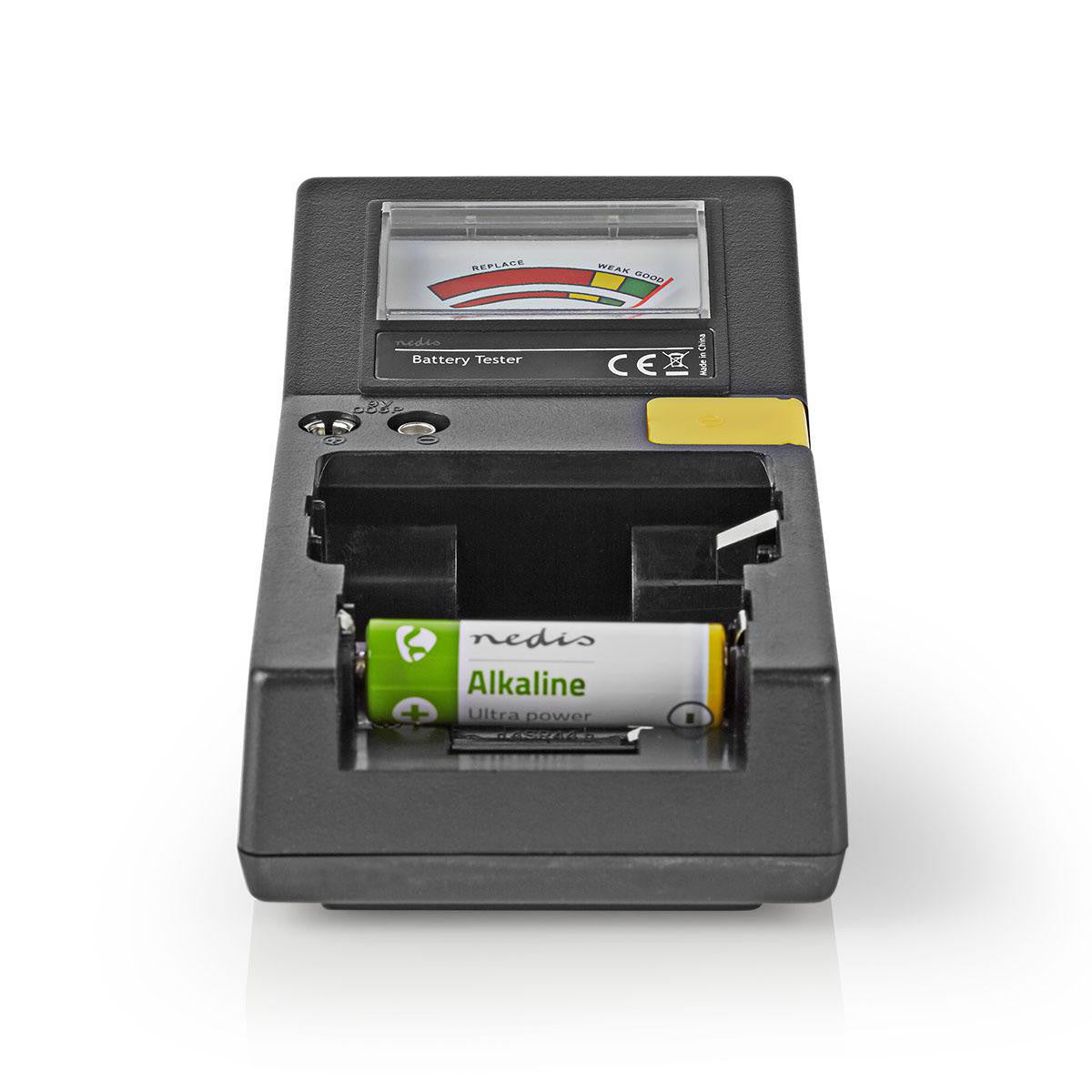 Testador de baterias | AAA, AA, C, D, 9V, pilhas tipo botão