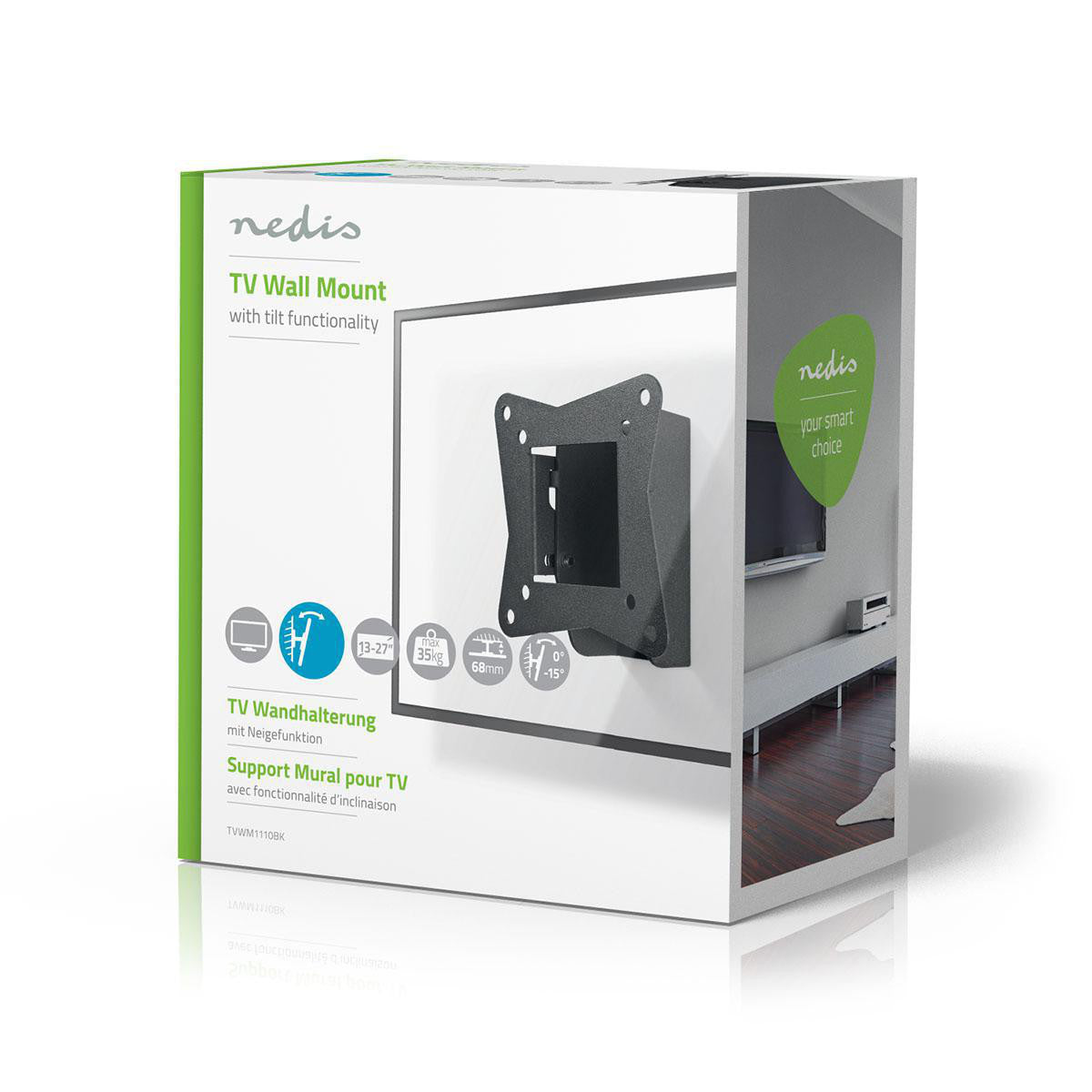 Tilting TV Wall Mount | 13"-27" Up to 30kg Tilt Angle 15° TV Brackets