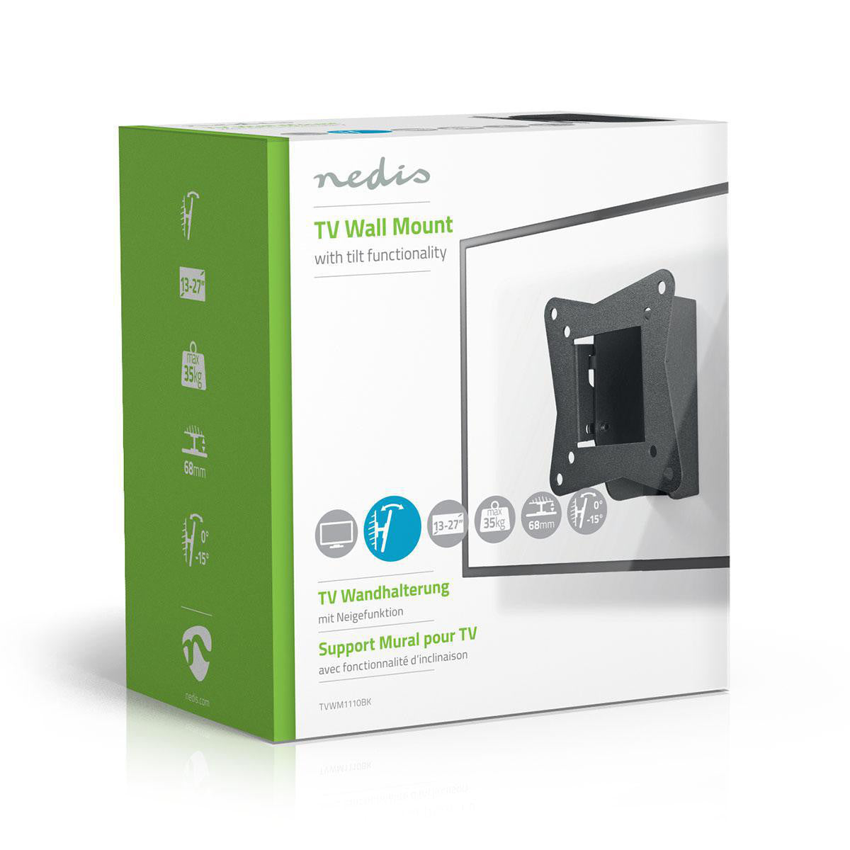 Tilting TV Wall Mount | 13"-27" Up to 30kg Tilt Angle 15° TV Brackets