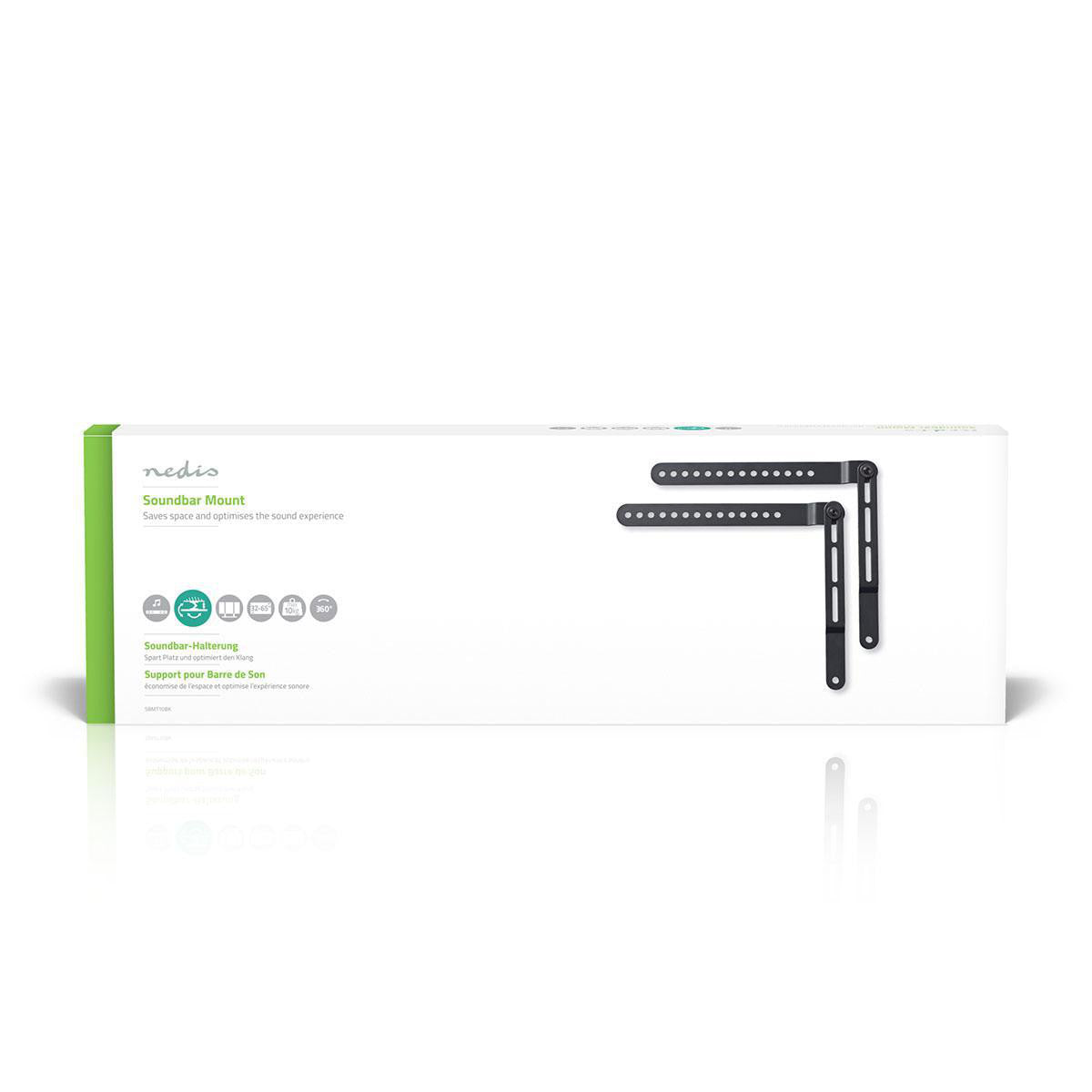 Suporte para Soundbar | Compatível com TVs de 32" a 65", Rotação de 360°, Suporta até 10 kg