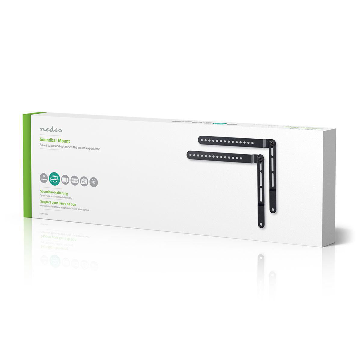 Suporte para Soundbar | Compatível com TVs de 32" a 65", Rotação de 360°, Suporta até 10 kg