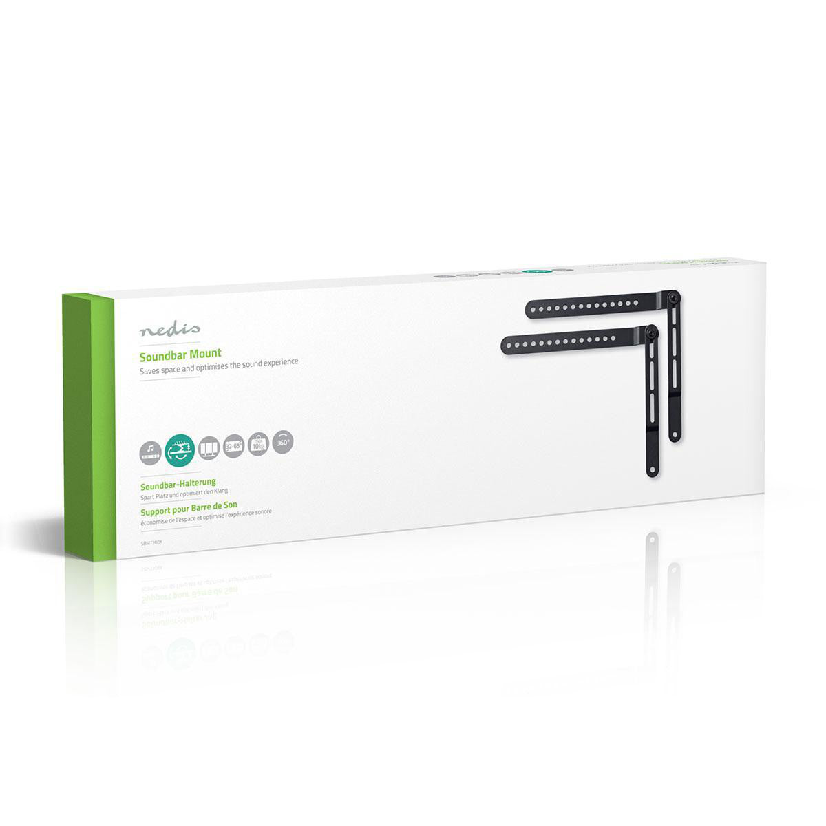 Suporte para Soundbar | Compatível com TVs de 32" a 65", Rotação de 360°, Suporta até 10 kg