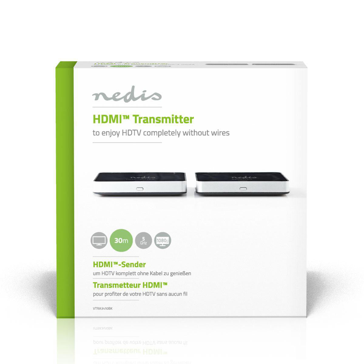 Wireless HDMI Transmitter | 1080p 5GHz 30m Universal Remote Controls