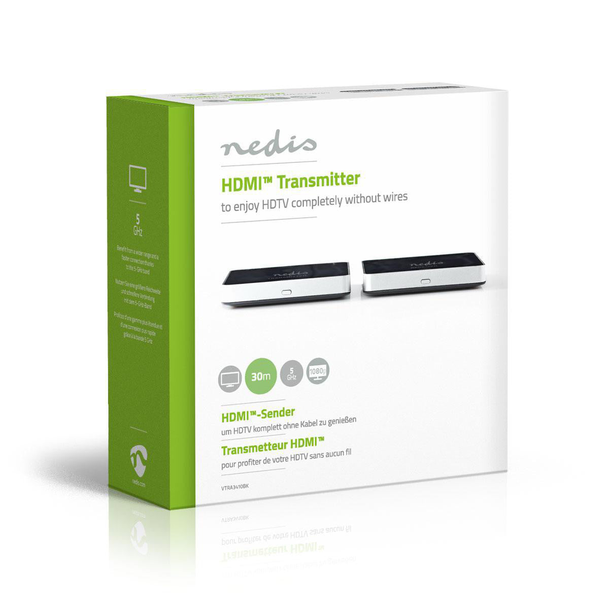 Wireless HDMI Transmitter | 1080p 5GHz 30m Universal Remote Controls