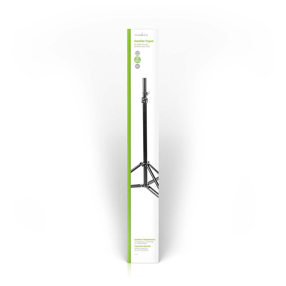 Tripod for satellite dish | Maximum antenna circumference: 100 cm Max height: 1.4 m Black Aluminum Accessories