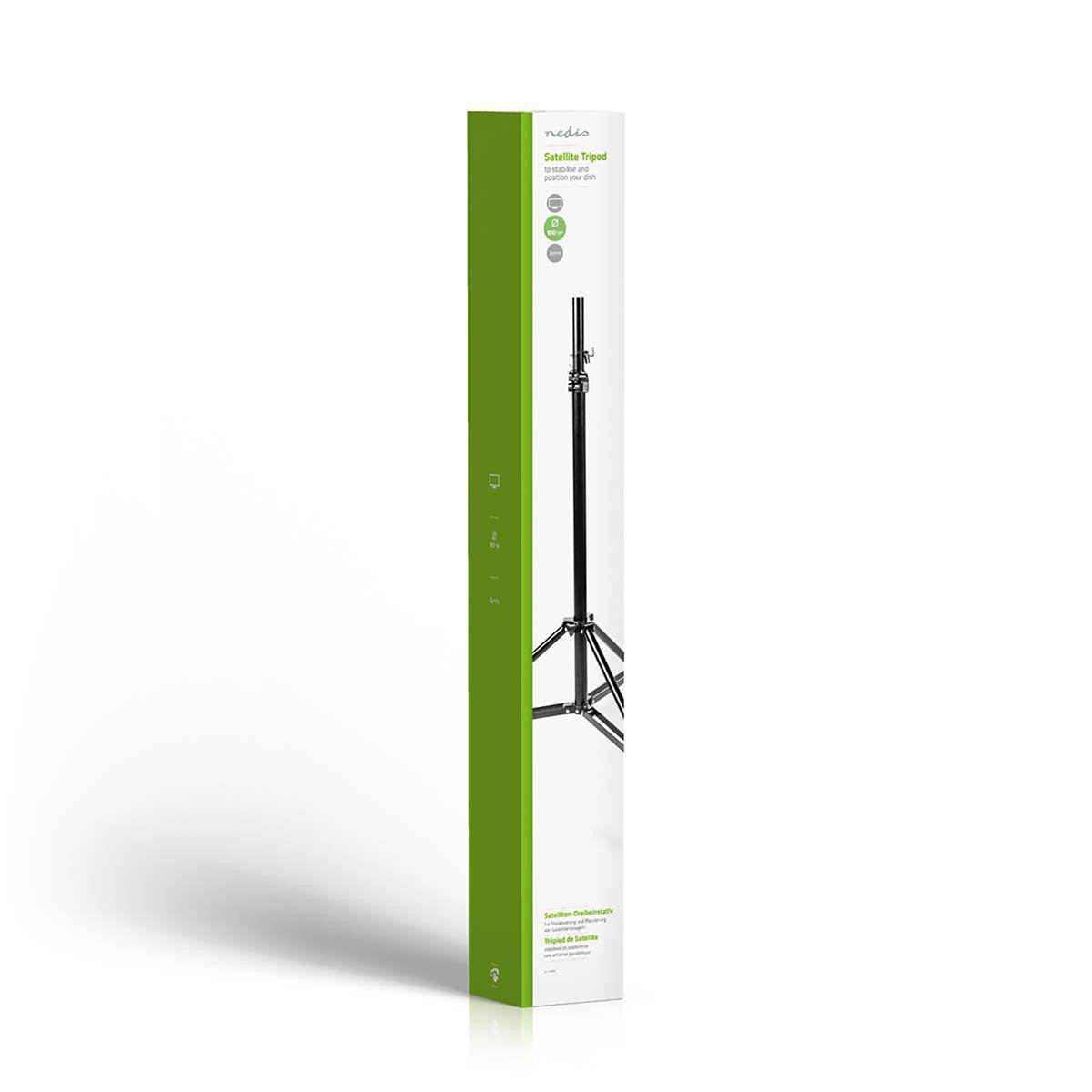 Tripod for satellite dish | Maximum antenna circumference: 100 cm Max height: 1.4 m Black Aluminum Accessories