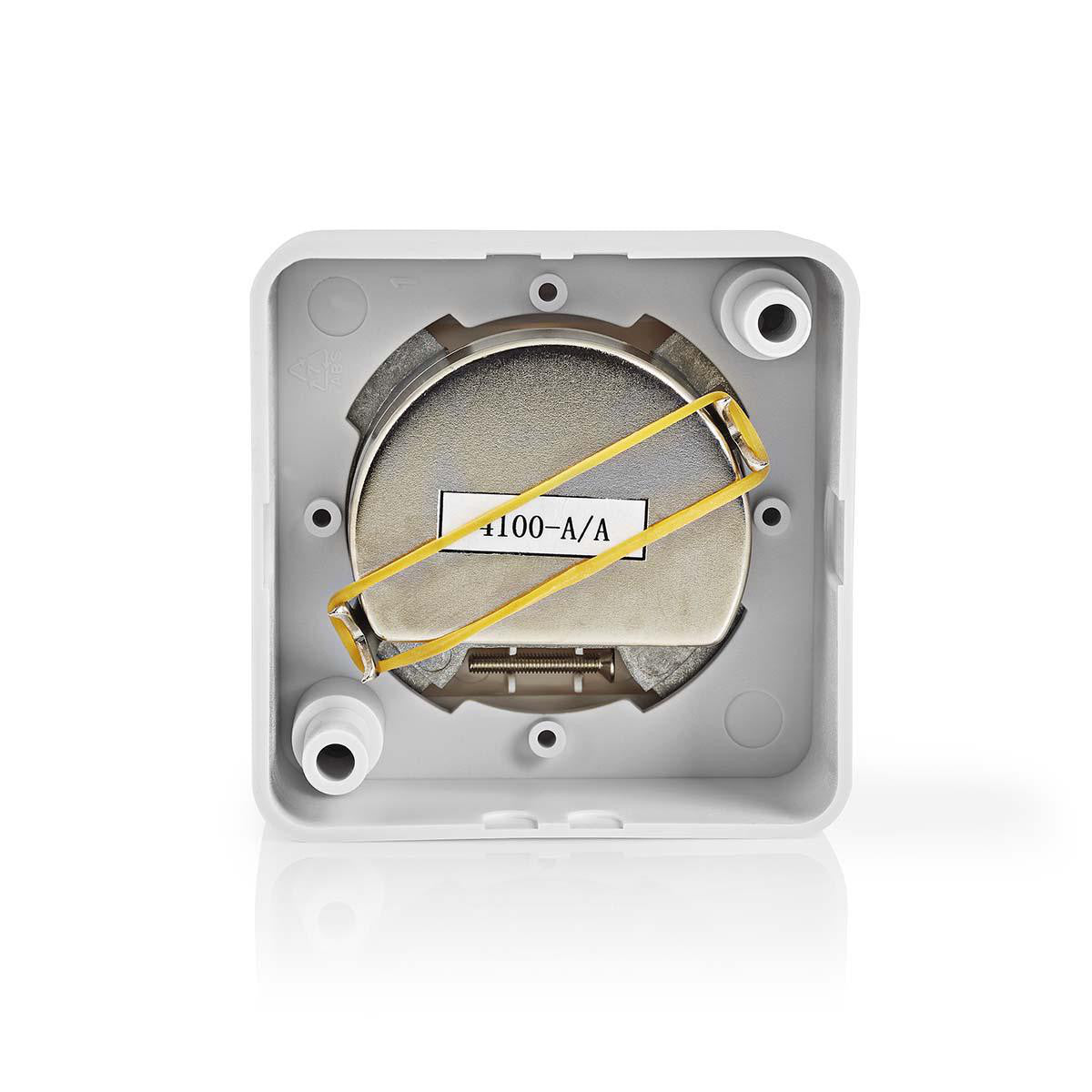 Caja de Conexiones Pared Para Antena | 1x Salida F IEC Macho Hembra 75 dB