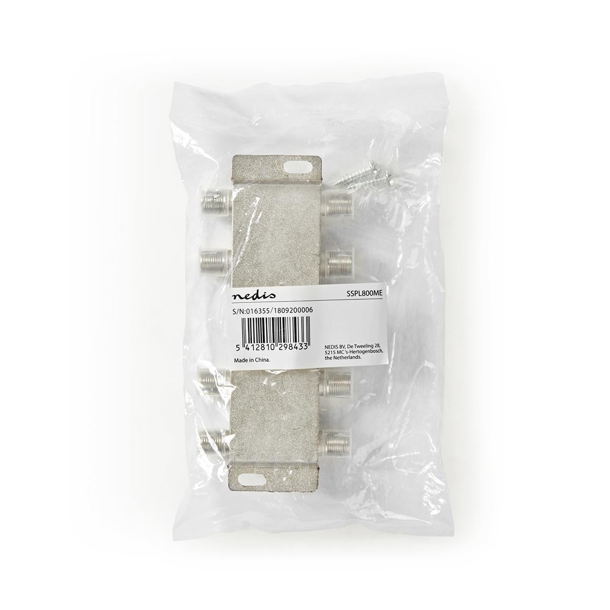 Divisor CATV Tipo F | Ganho Máximo 11 dB 5-1000 MHz 8 Saídas