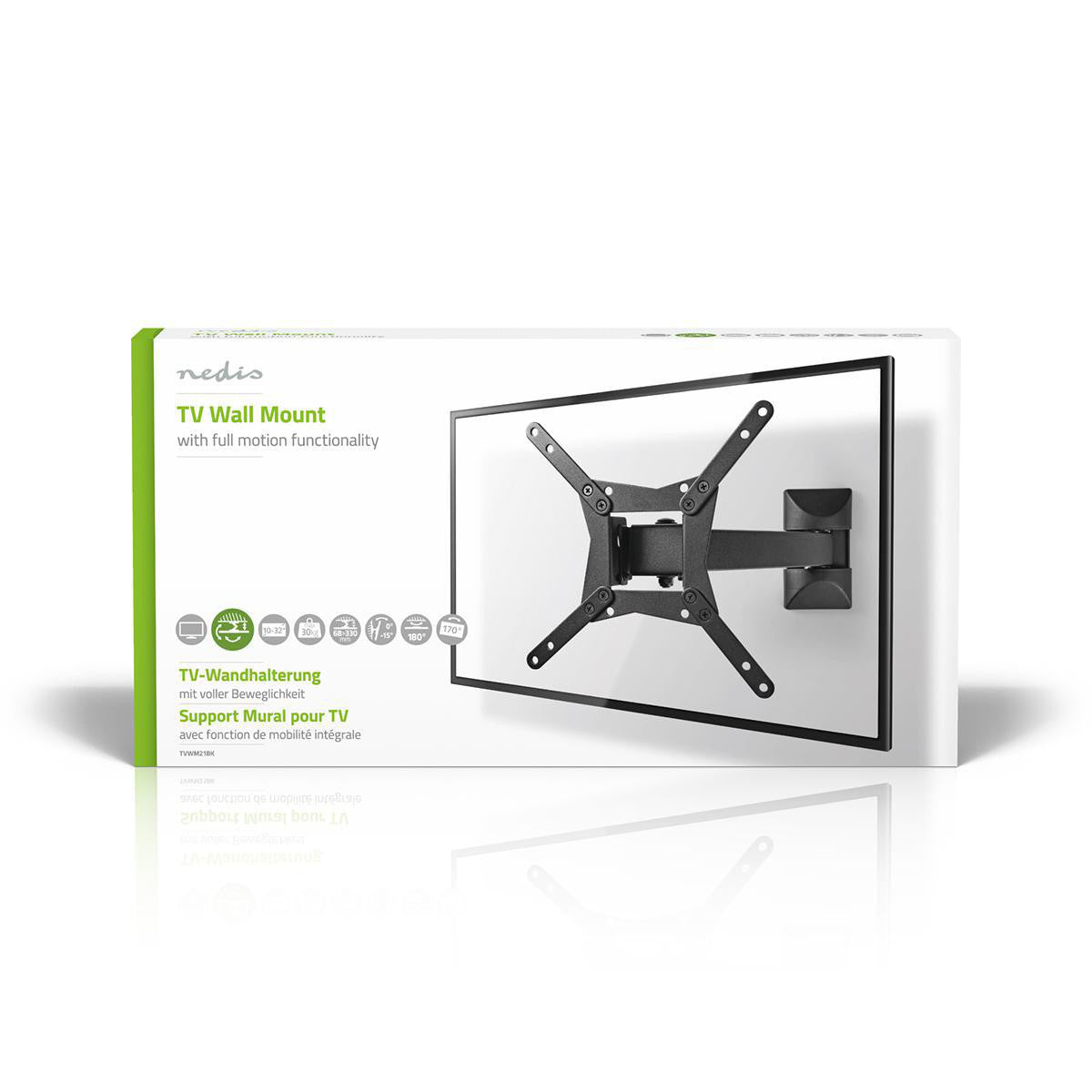 TV Wall Mount with Free Movement | 10 - 32". Max. 30 kg 2 Pivot Points