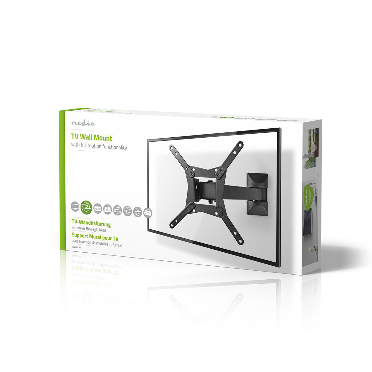 TV Wall Mount with Free Movement | 10 - 32". Max. 30 kg 2 Pivot Points