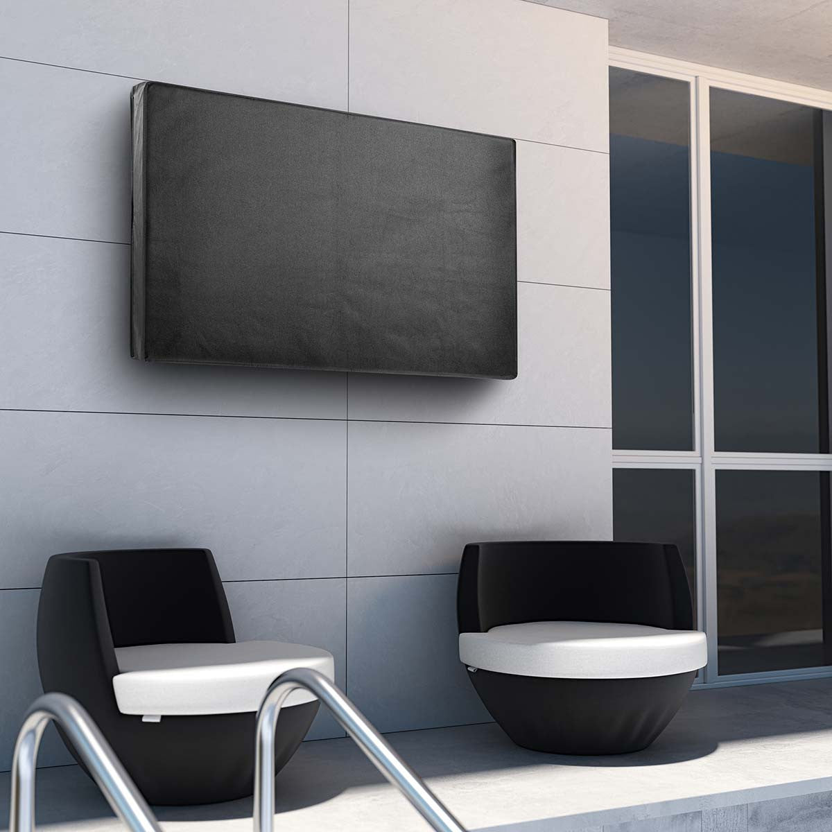 Protetor de ecrã para TV exterior | Tamanho do ecrã: 30-32" | Fecho com velcro / Fechos laterais