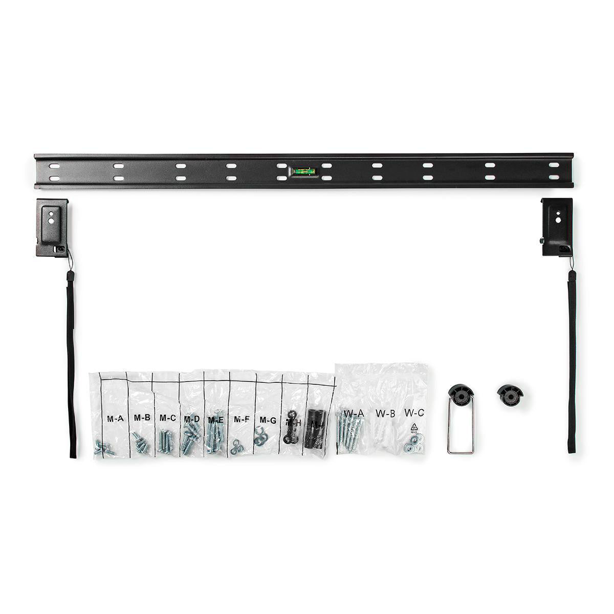 Suporte de parede fixo para televisores de 43 a 90 polegadas | Peso máximo do ecrã suportado: 50 kg | Distância mínima à parede: 14,5 mm | Aço