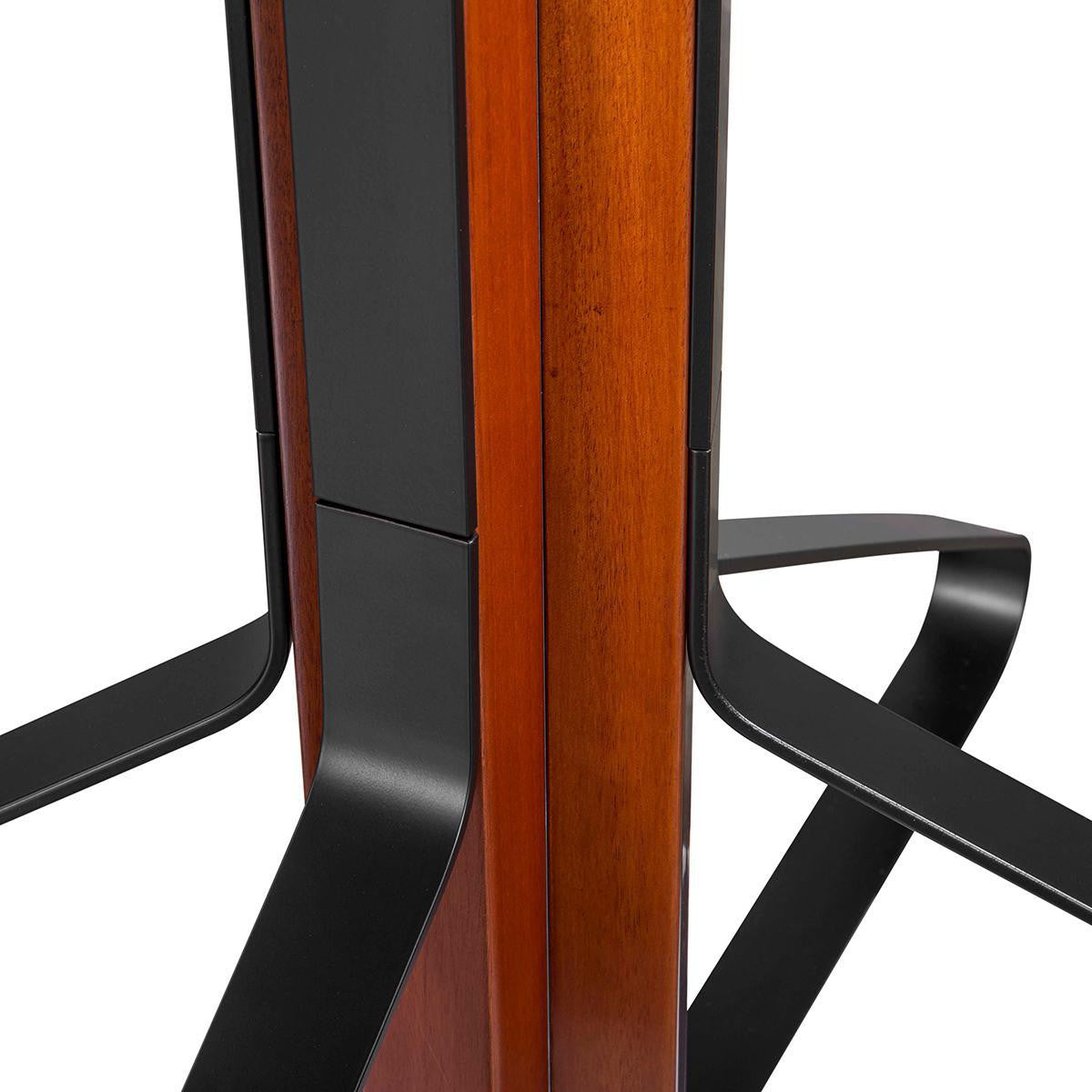 TV Floor Stand | 49-70 " 40 kg V-vorm Design 43 - 65 35 Fixed Design Steel / Aluminum Black TV Stands