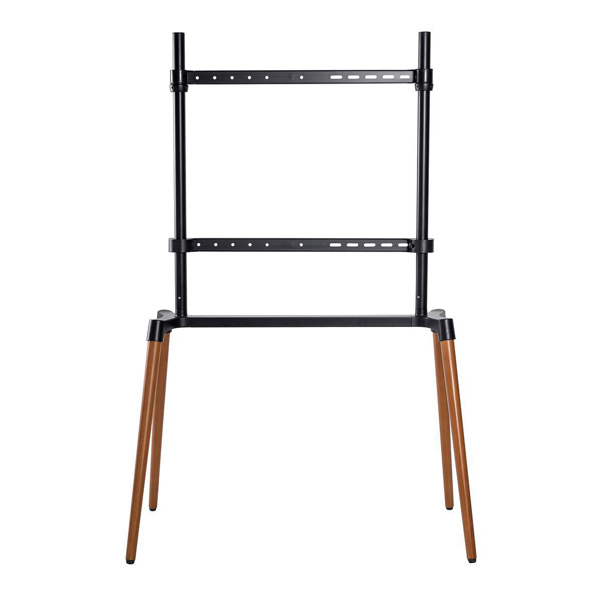 Floor TV Stand | 49-70" 40 kg V-shaped Design 60-75 Scandinavian Design Anti-tip Strap Snap Closure