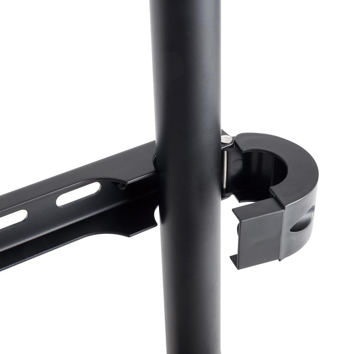 Floor TV Stand | 49-70" 40 kg V-shaped Design 60-75 Scandinavian Design Anti-tip Strap Snap Closure