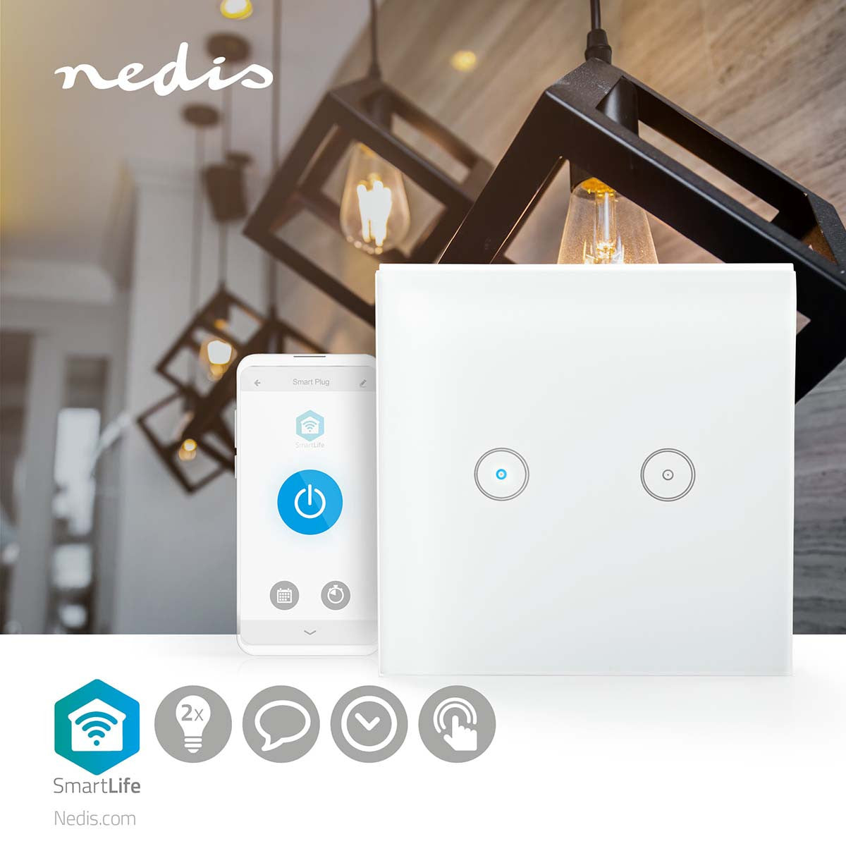 Smart Wi-Fi Lighting Switch | Dual