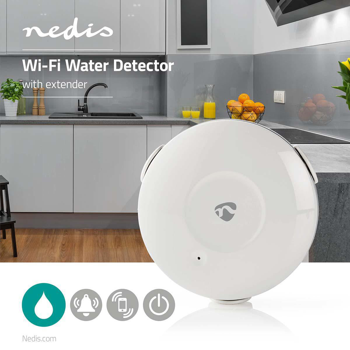 Smart Water Leak Detector with Wi-Fi | Battery Powered
