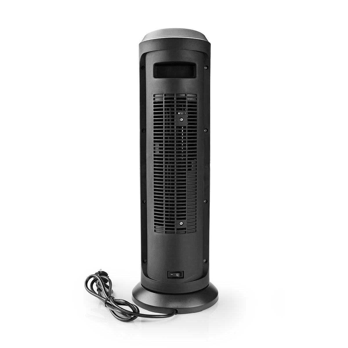 Calefactor de Aire Wi-fi Inteligente en Torre | Termostato 1200 y 2000 W Negro