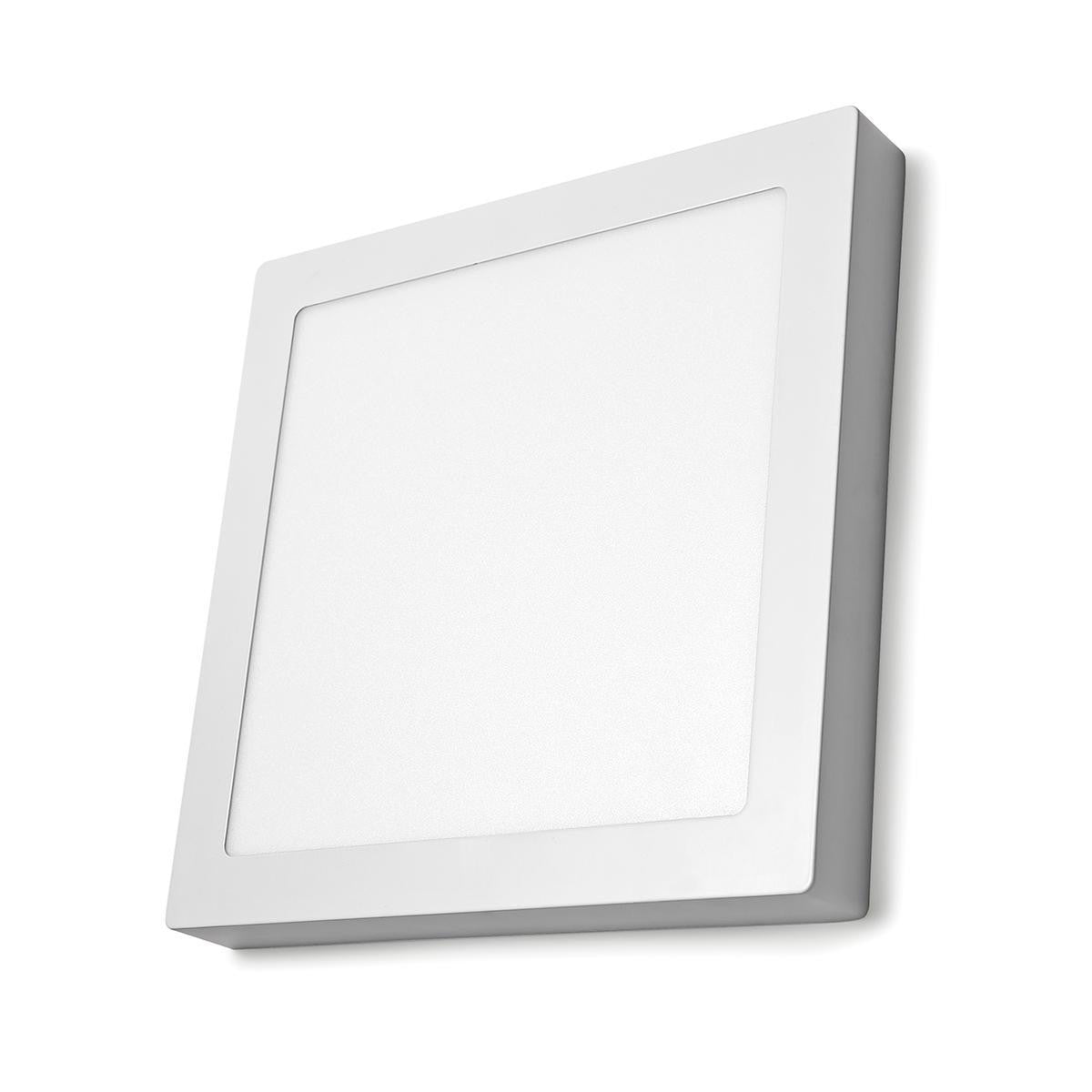 Luz de Techo Wi-fi Inteligente | Cuadrada 30 x cm Blanco Cálido a Frío Todo Color (RGB) 1200 lm 18 W Diseño Compacto Aluminio